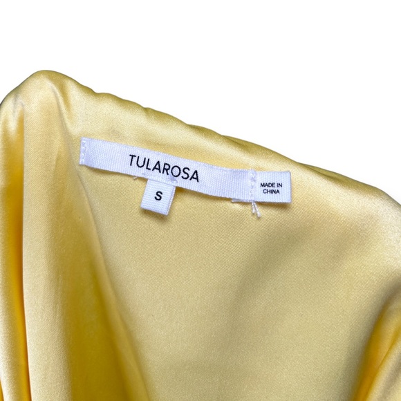 NWT Tularosa Ida Romper Balloon Sleeve Ruffle Hem Playsuit in Lemon Drop Small - Picture 14 of 15